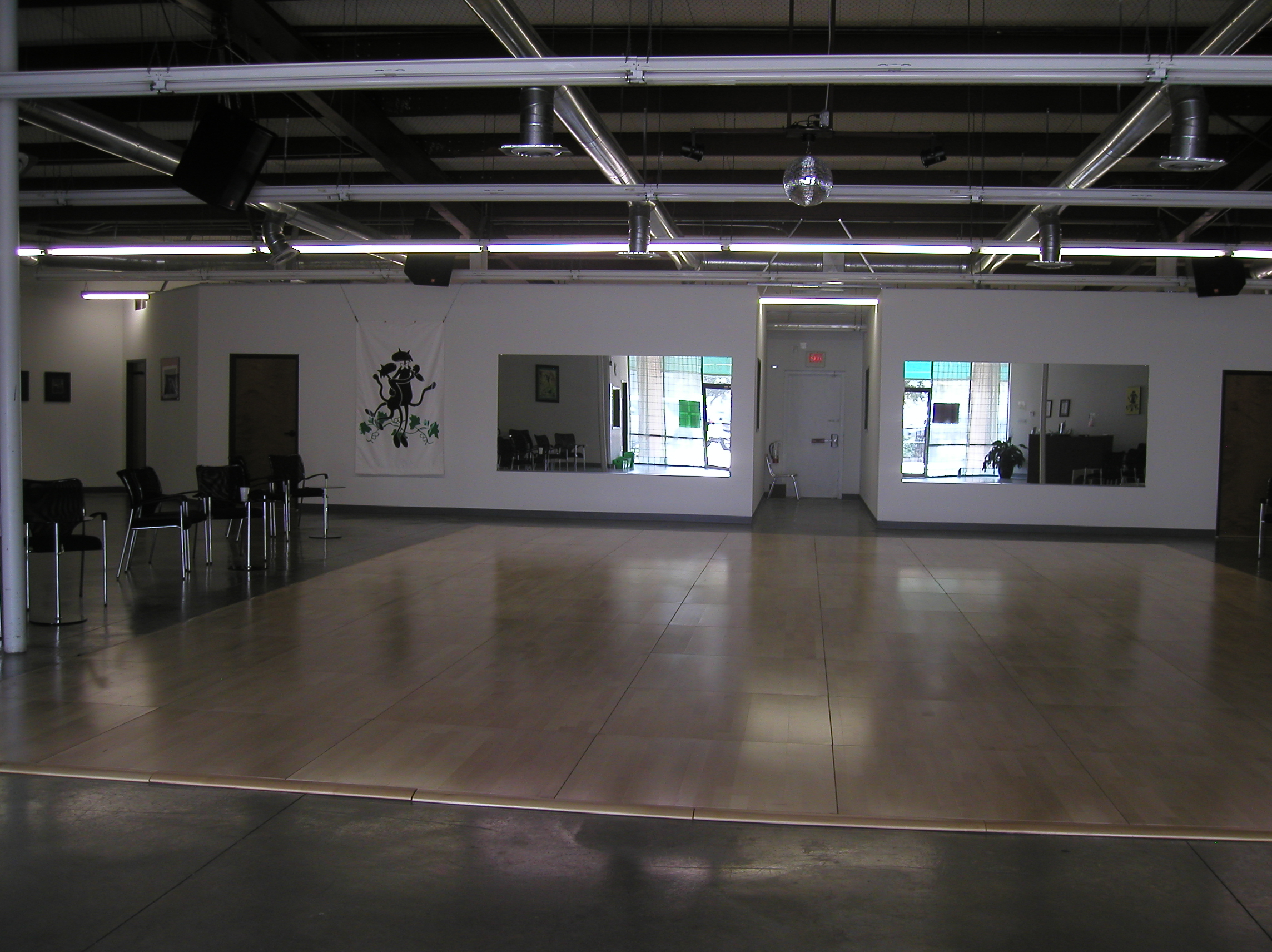 Inside Studio - extra rooms at rear